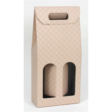 Dárkové krabičky na víno z pevného kartonu s výřezem na láhev | WrapCo.