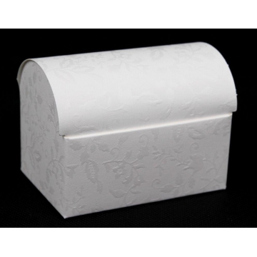 Bílá dárková krabička se vzorem | WrapCo