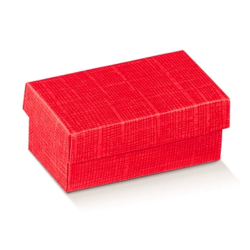Červená dárková papírová krabička s víčkem | WrapCo