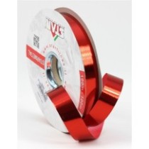 Vázací stuha červená metal.