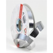Vázací stuha stříbrná metal  | WrapCo