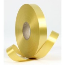 Vázací stuha zlatá matná 19mm.