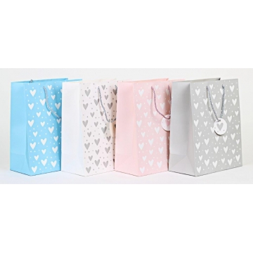 Dárková papírová taška srdce TMIX5.