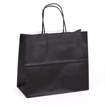 Dárková papírová taška černá.