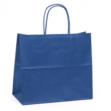 Dárková papírová taška modrá.