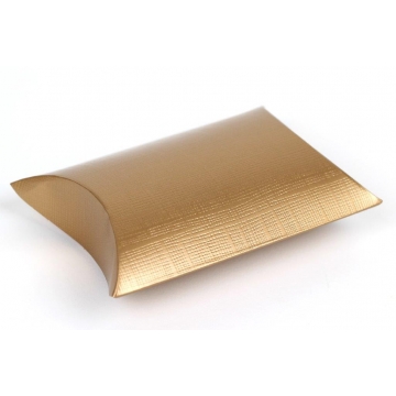 Dárková papírová krabička vzor zlatá látka | WrapCo