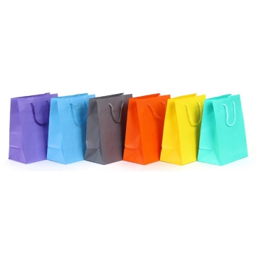Dárková papírová taška barevná.