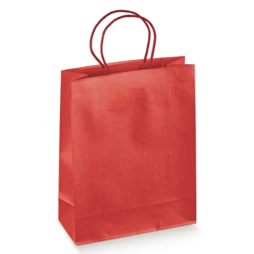 Dárková papírová taška červená.