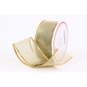 Zlatá textilní stuha s drátkem | WrapCo.
