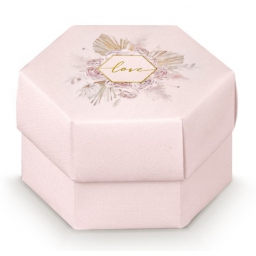 Dárková papírová krabička Esagono – šestiboký tvar