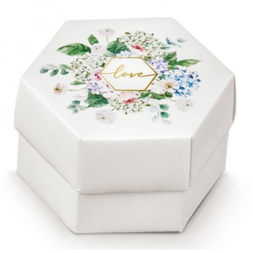 Dárková papírová krabička Esagono – šestiboký tvar