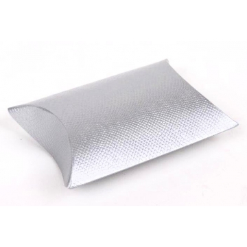 Dárková papírová krabička vzor stříbrná kůže | WrapCo