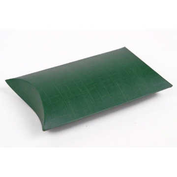 Dárková papírová krabička dekor zelená látka | WrapCo