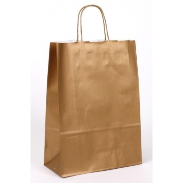 Dárková papírová taška zlatá | WrapCo