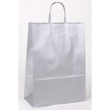 Dárková papírová taška stříbrná | WrapCo