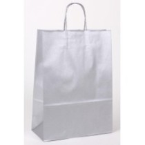 Dárková papírová taška stříbrná | WrapCo