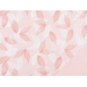 Oboustranná dárková PP fólie s jemným motivem růžových lístků.