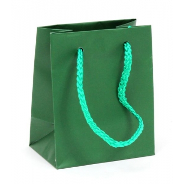 Dárková taška papírová zelená.