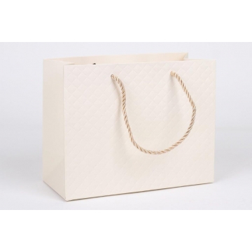 Luxusní dárková papírová taška béžová | WrapCo.