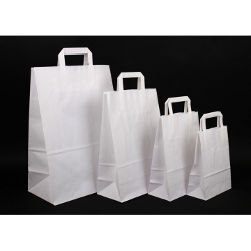 Dárková papírová taška bílá eco | WrapCo.