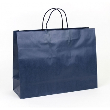 Dárková papírová taška tmavě modrá.