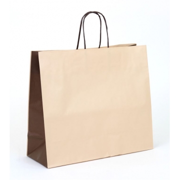 Dárková papírová taška béžovo hnědá | WrapCo