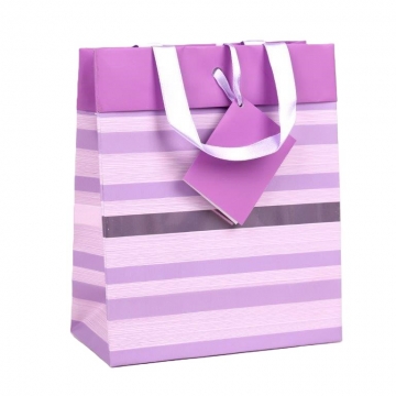 Dárková papírová taška fialová | WrapCo.
