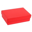 Červená papírová dárková krabička s víčkem | WrapCo