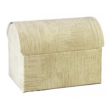 Dárková papírová krabička béžová se vzorem | WrapCo