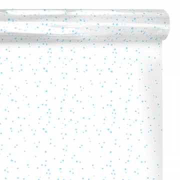 Celofánová role dekor modrý puntík | WrapCo