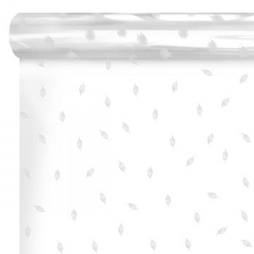 Celofánová role dekor bílé lístky | WrapCo