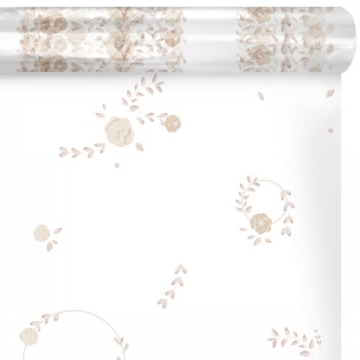 Celofánová role s – jemné květiny v béžových a krémových tónech | WrapCo