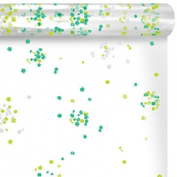 Celofán barevný - zelený květ | Wrapco