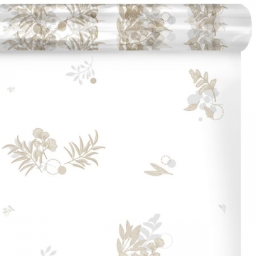 Celofán barevný béžové listy | Wrapco