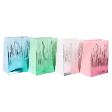 Dárkové papírové tašky metalové | WrapCo.