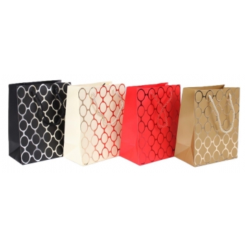 Dárkové papírové tašky metalové | WrapCo.