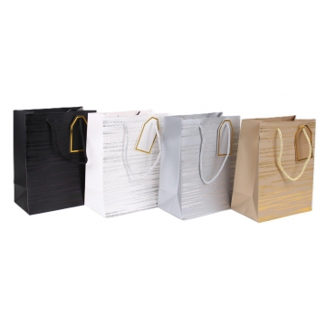 Dárkové papírové tašky metalové | WrapCo.