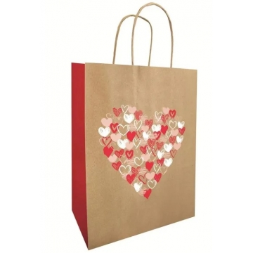 Dárková papírová taška se srdíčkem | WrapCo.
