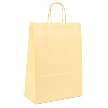 Dárková papírová taška banánová s pevným točeným ouškem | WrapCo