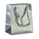 Dárková papírová taška stříbrná | WrapCo