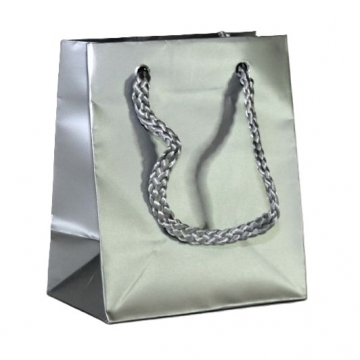 Dárková papírová taška stříbrná | WrapCo