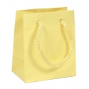 Dárková taška papírová světle žlutá | WrapCo
