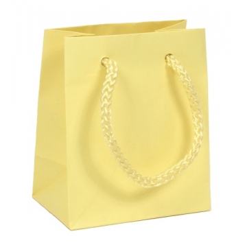 Dárková taška papírová světle žlutá | WrapCo