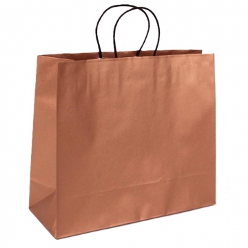 Dárková papírová taška bronzová.