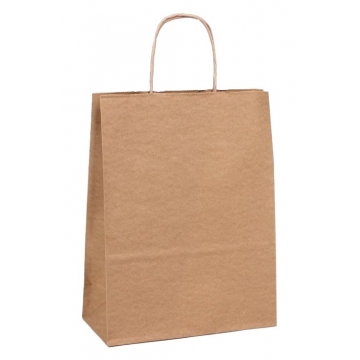 Dárková papírová taška přírodní točené ouško | WrapCo.