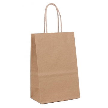 Dárková papírová taška přírodní točené ouško | WrapCo