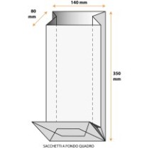 Sáček celofánový s křížovým dnem 14x8x35cm | WrapCo