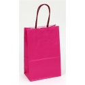 Dárková papírová taška malinová s pevným točeným ouškem | WrapCo