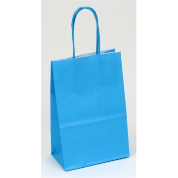 Dárková papírová taška růžová s pevným točeným ouškem | WrapCo