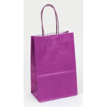 Dárková papírová taška fialová.